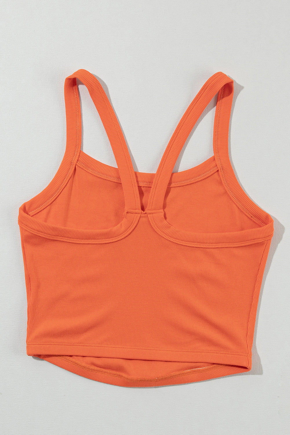Bonbon Athletic Ribbed Cropped Cami Top