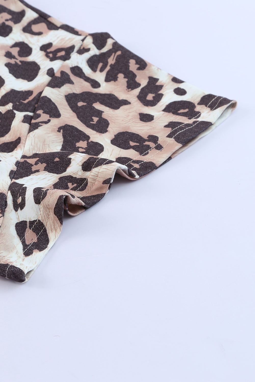 Leopard Round Neck Blouse