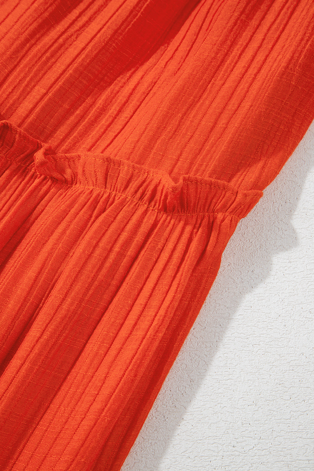 Bare Shoulder Balloon Sleeve Cutout Ruffled Maxi Dress