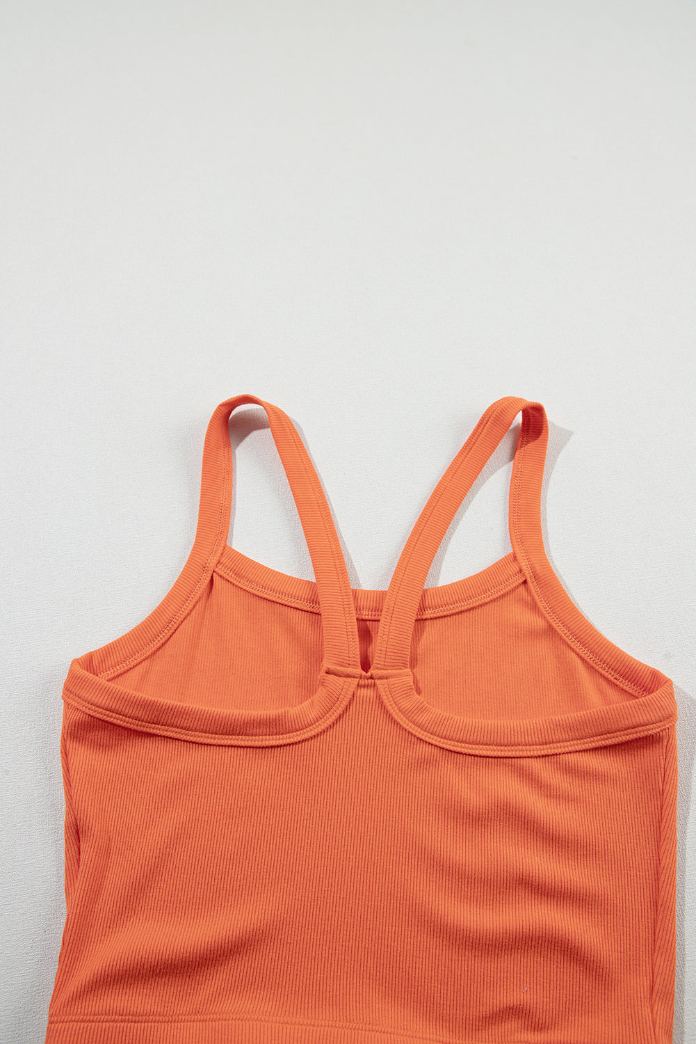 Bonbon Athletic Ribbed Cropped Cami Top