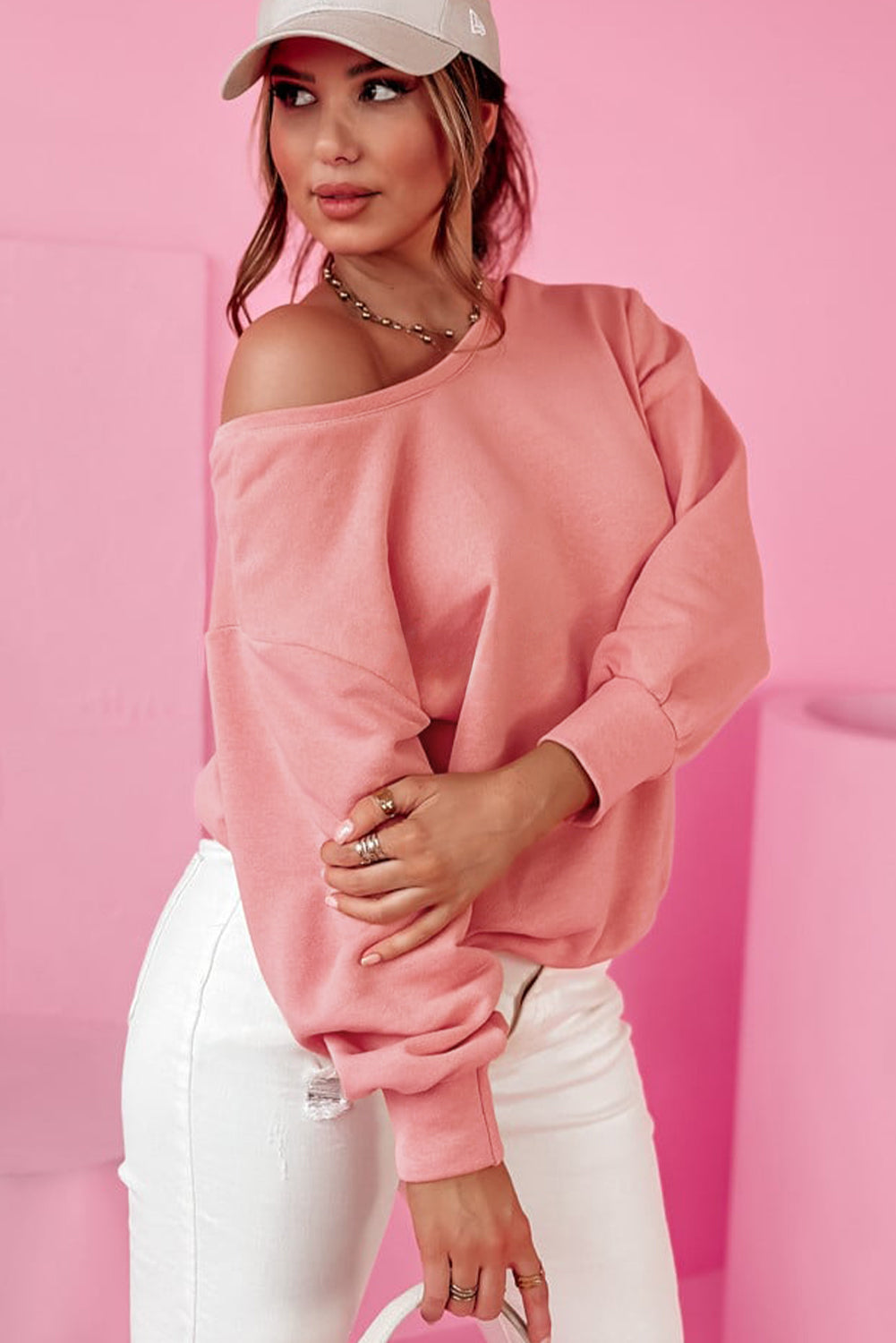 Bowknot Round Neck Sweatshirt