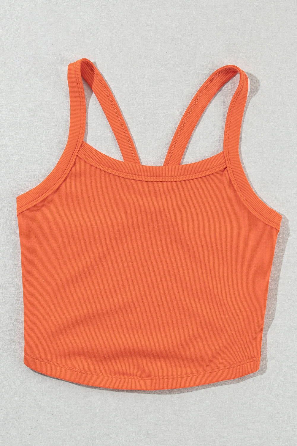 Bonbon Athletic Ribbed Cropped Cami Top