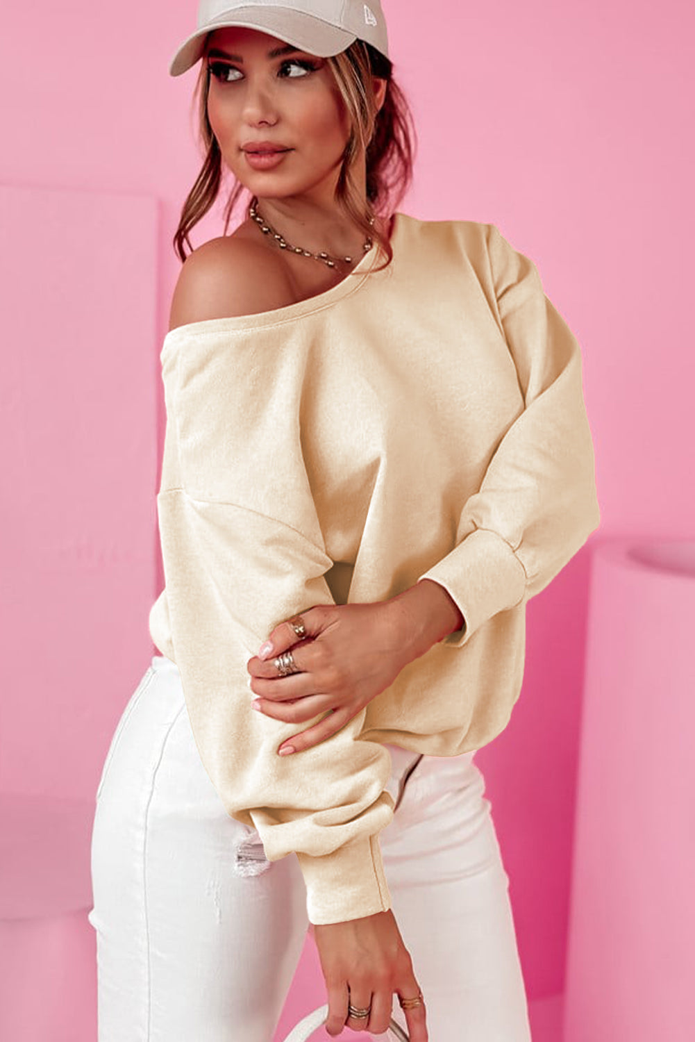 Bowknot Round Neck Sweatshirt