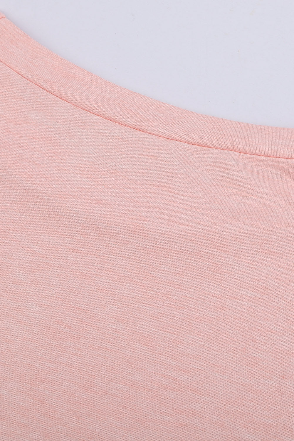Solid Color Short Sleeve Basic T Shirt with Patch Pocket