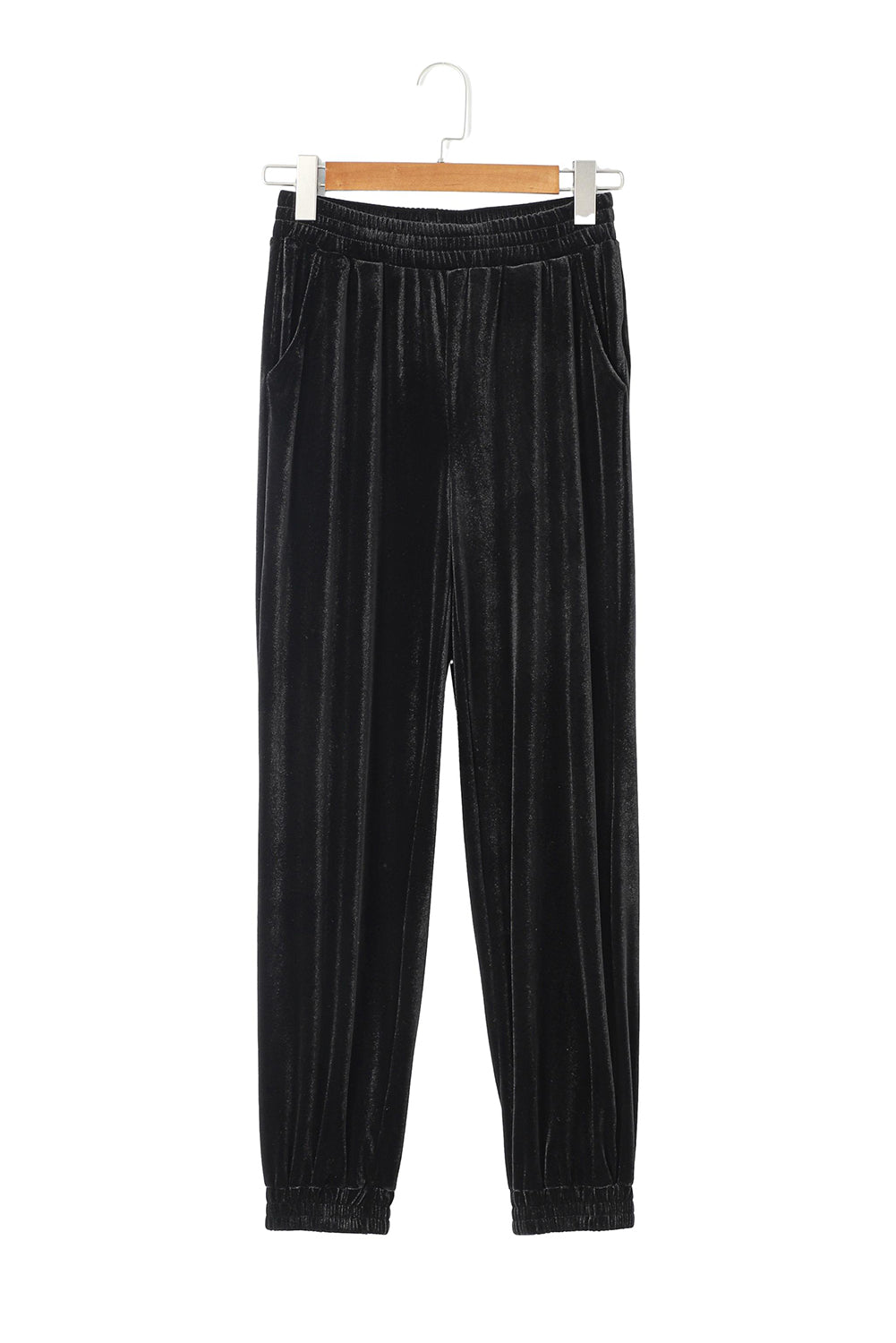 Oh So Smooth! Black Velvet Pants