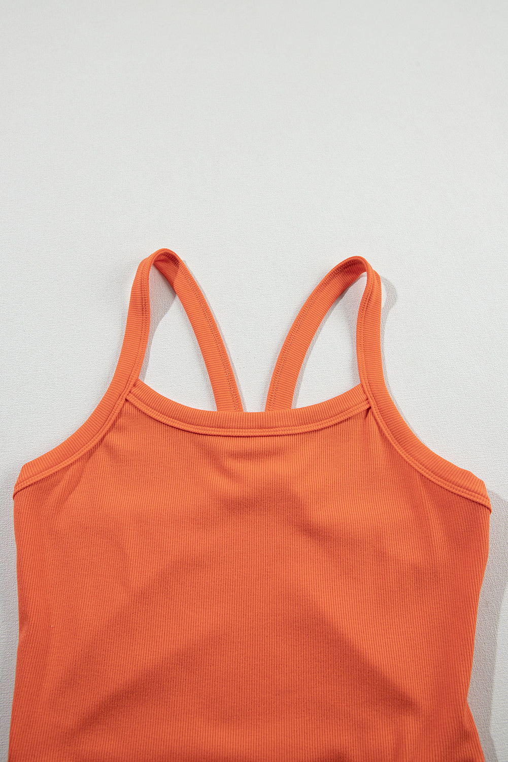 Bonbon Athletic Ribbed Cropped Cami Top