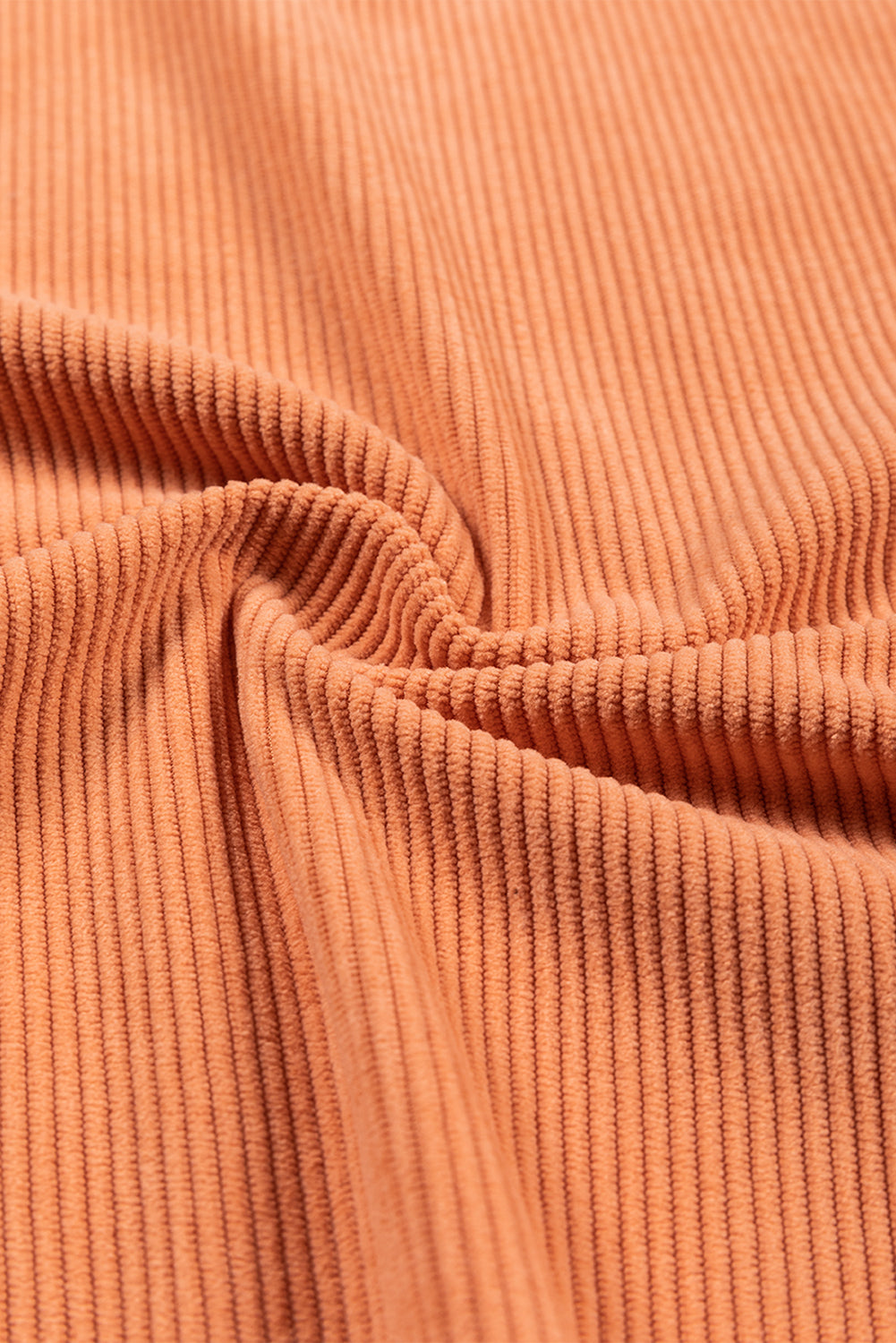 Strawberry Pink Ribbed Corded Oversized Sweatshirt