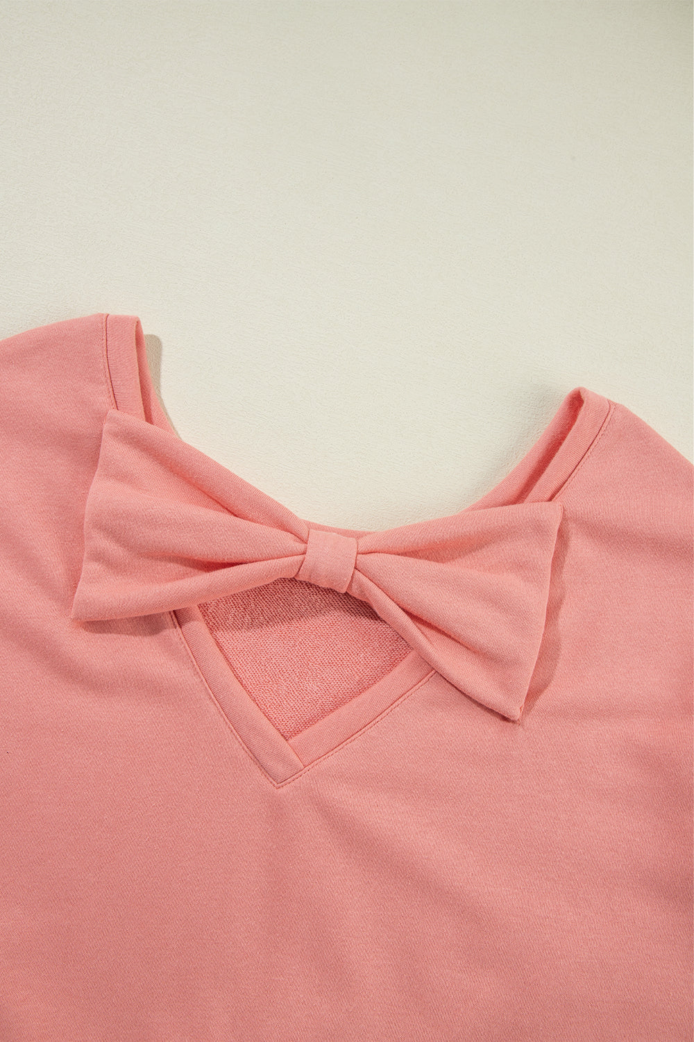 Bowknot Round Neck Sweatshirt