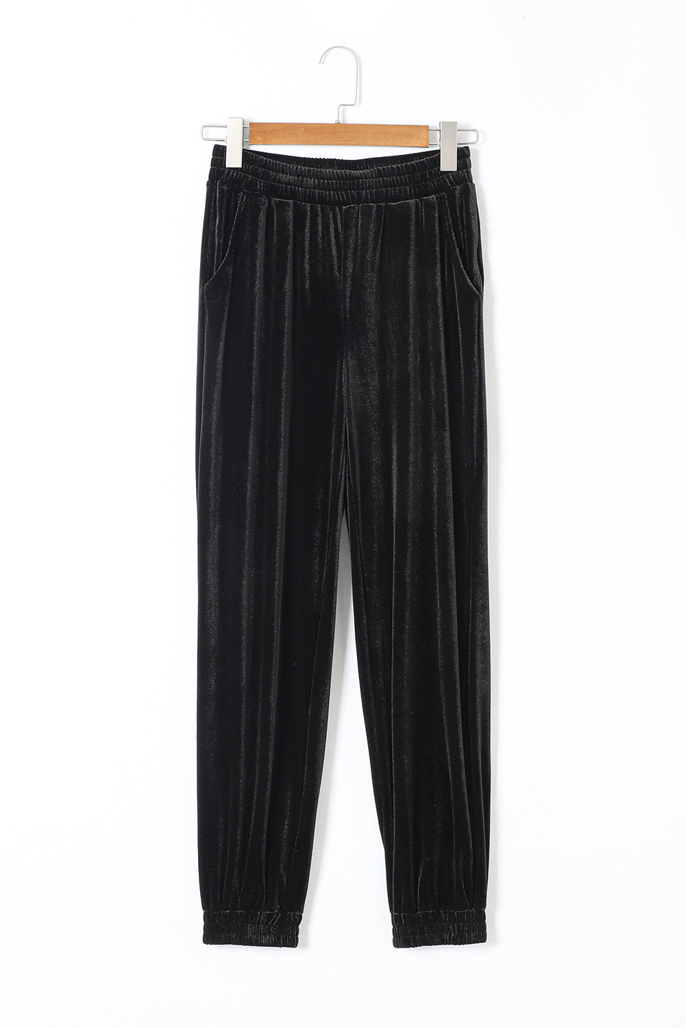 Oh So Smooth! Black Velvet Pants