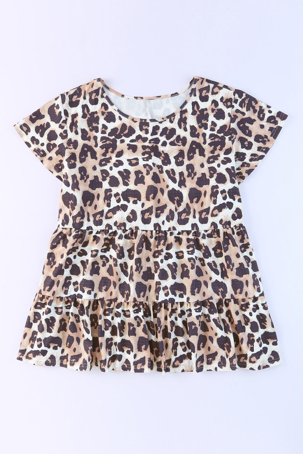 Leopard Round Neck Blouse