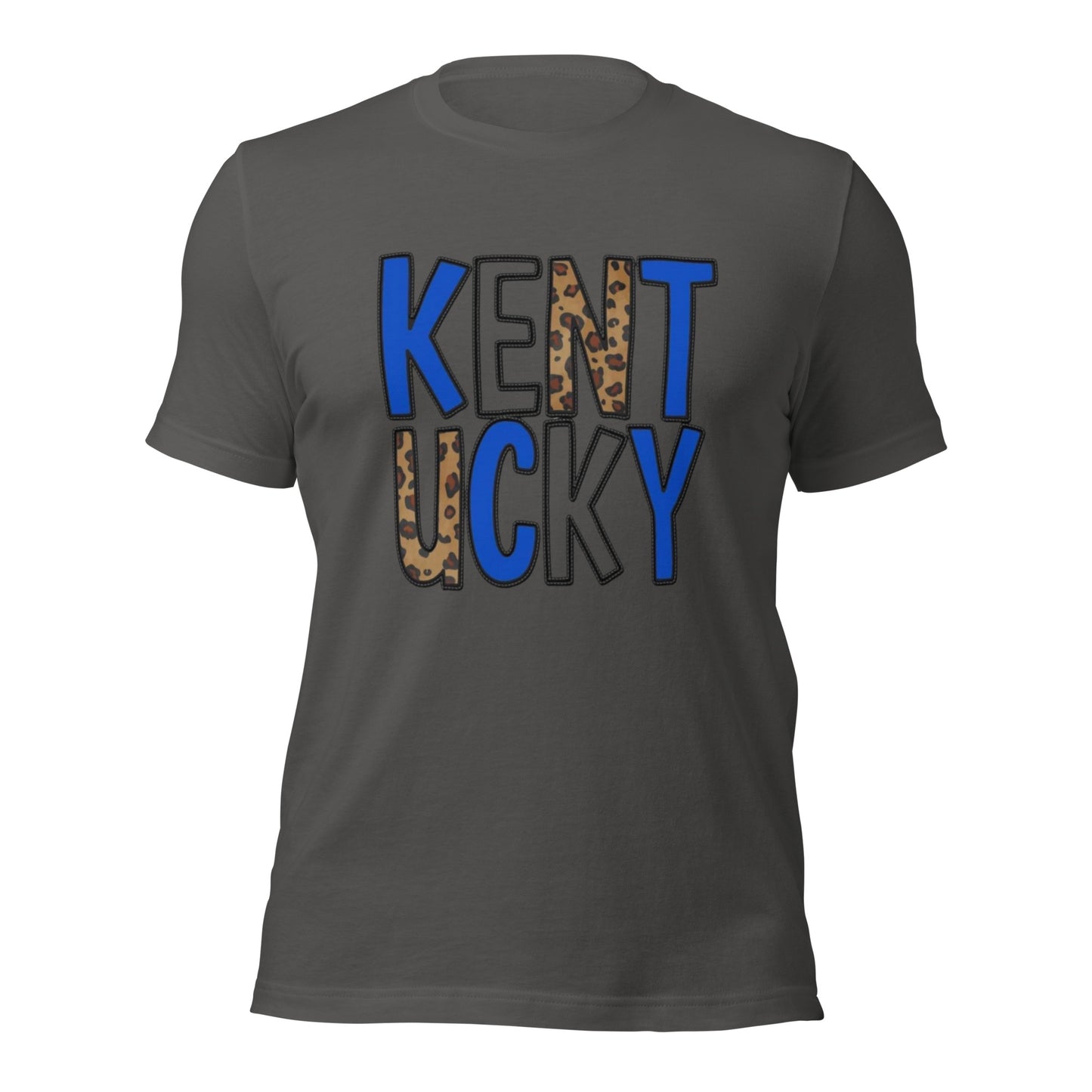 Kentucky Blue, White, & Leopard Unisex t-shirt