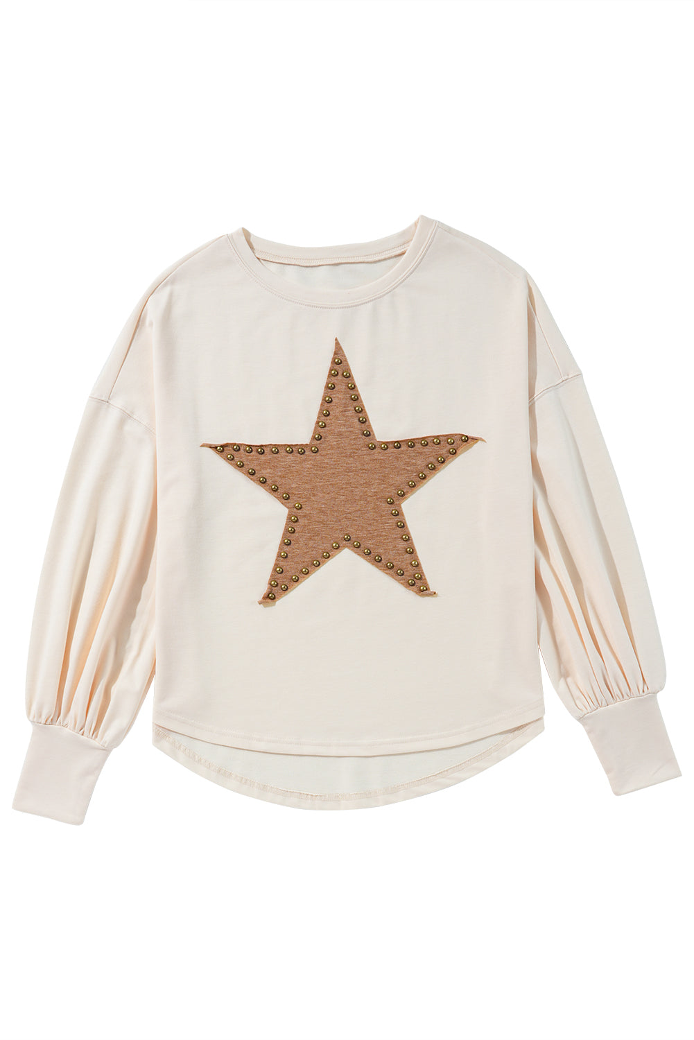 Studded Star Graphic Oversized Top