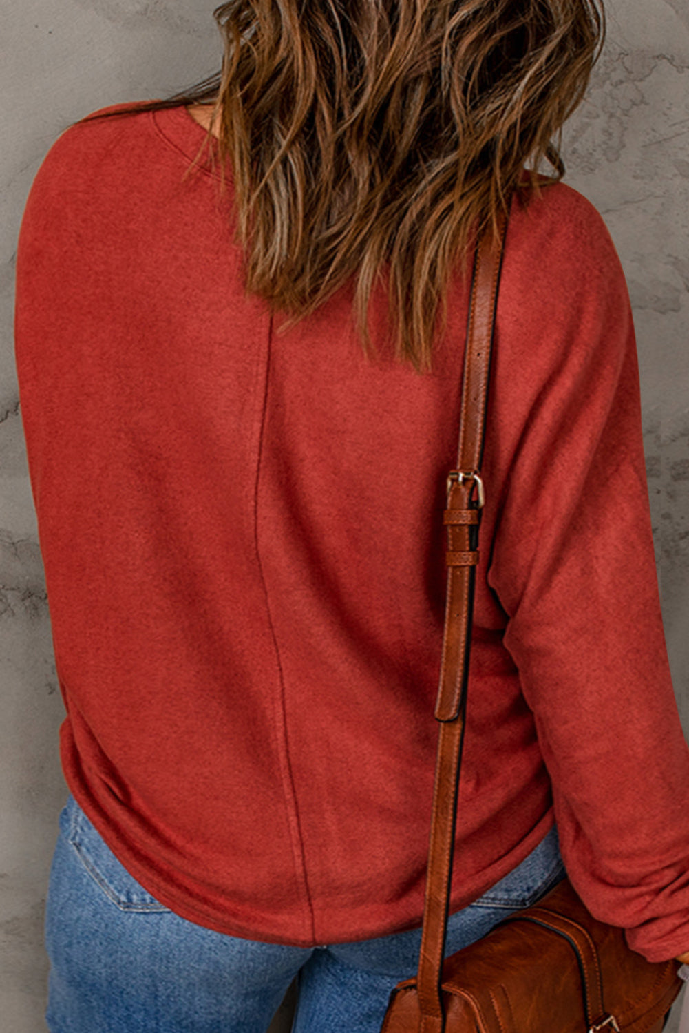 Red Dahlia Long Sleeve Top