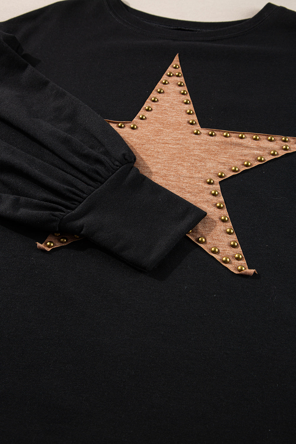 Studded Star Graphic Oversized Top