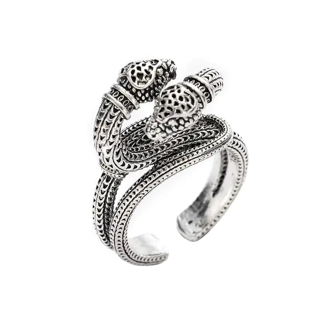 Punk Goth Snake Ring