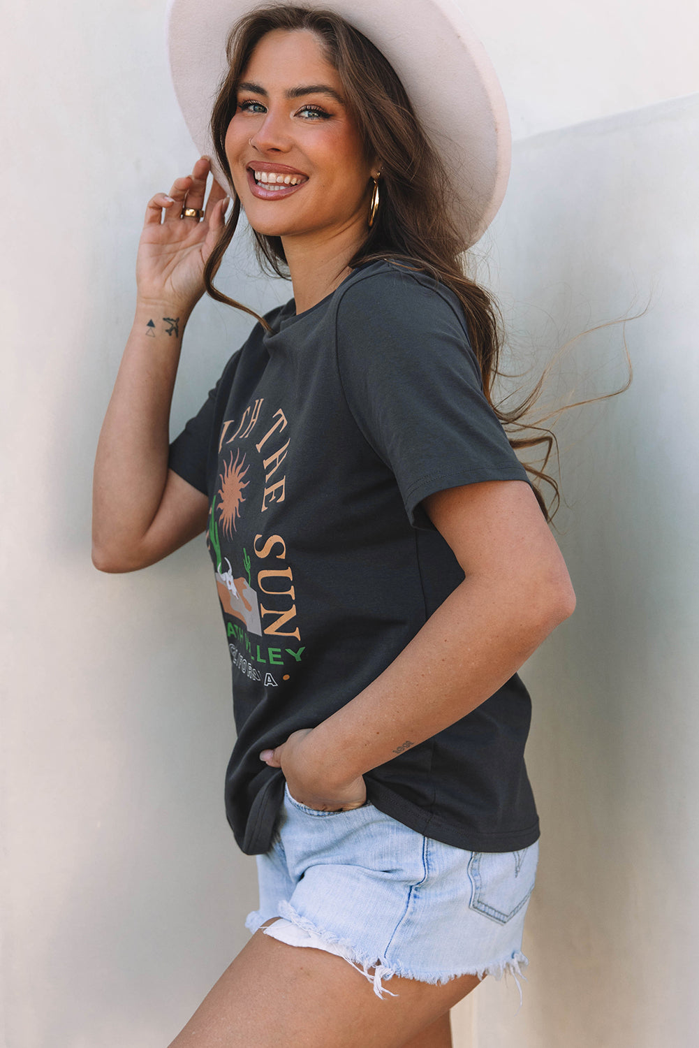 RISE WITH THE SUN Graphic Tee