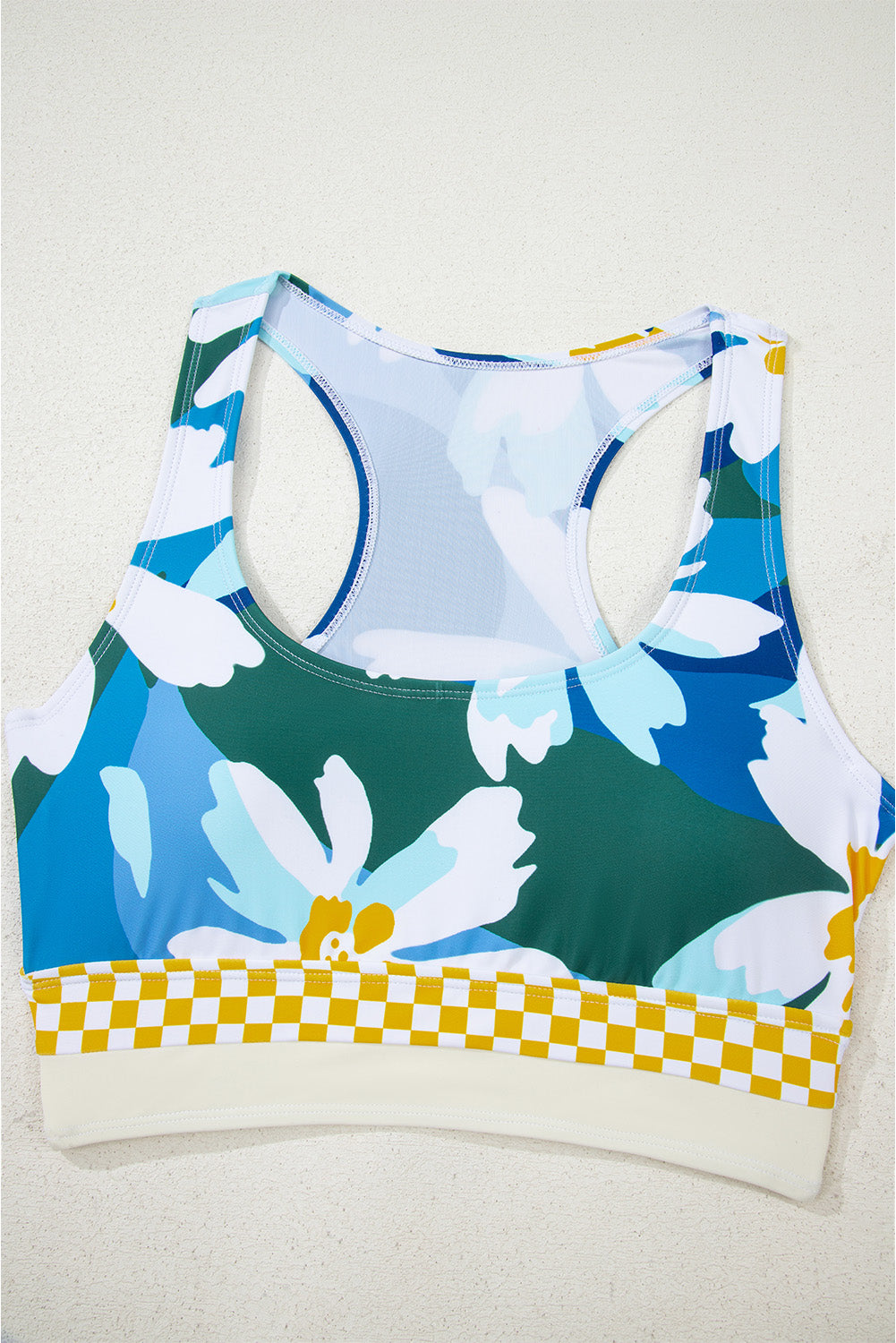 Floral Print Racerback Cutout High Waist 2pcs Bikini