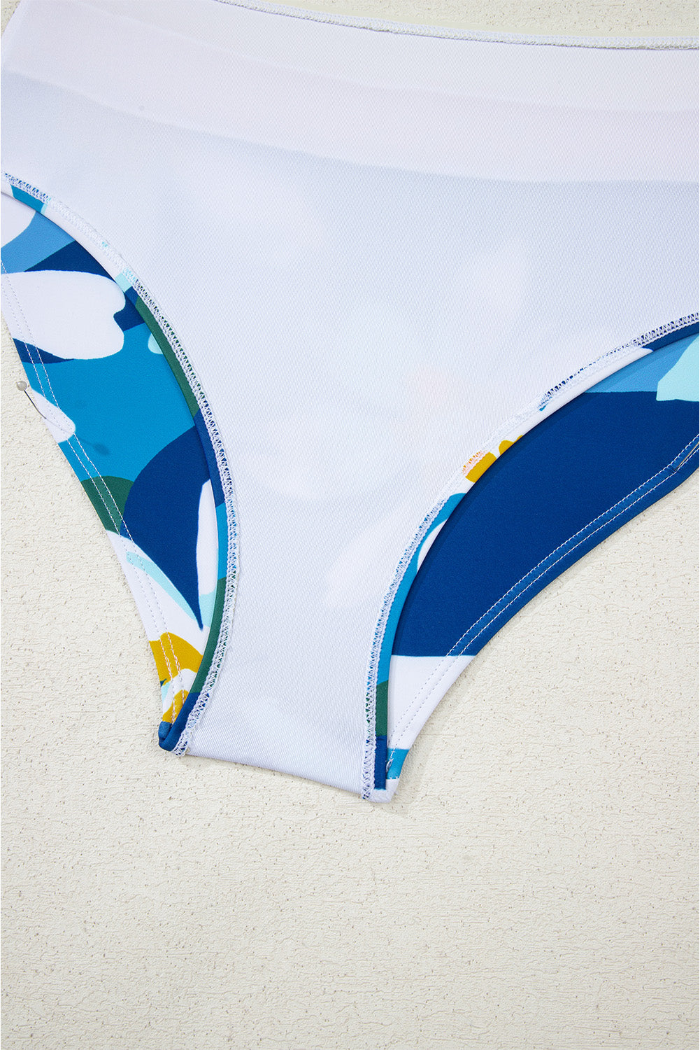 Floral Print Racerback Cutout High Waist 2pcs Bikini