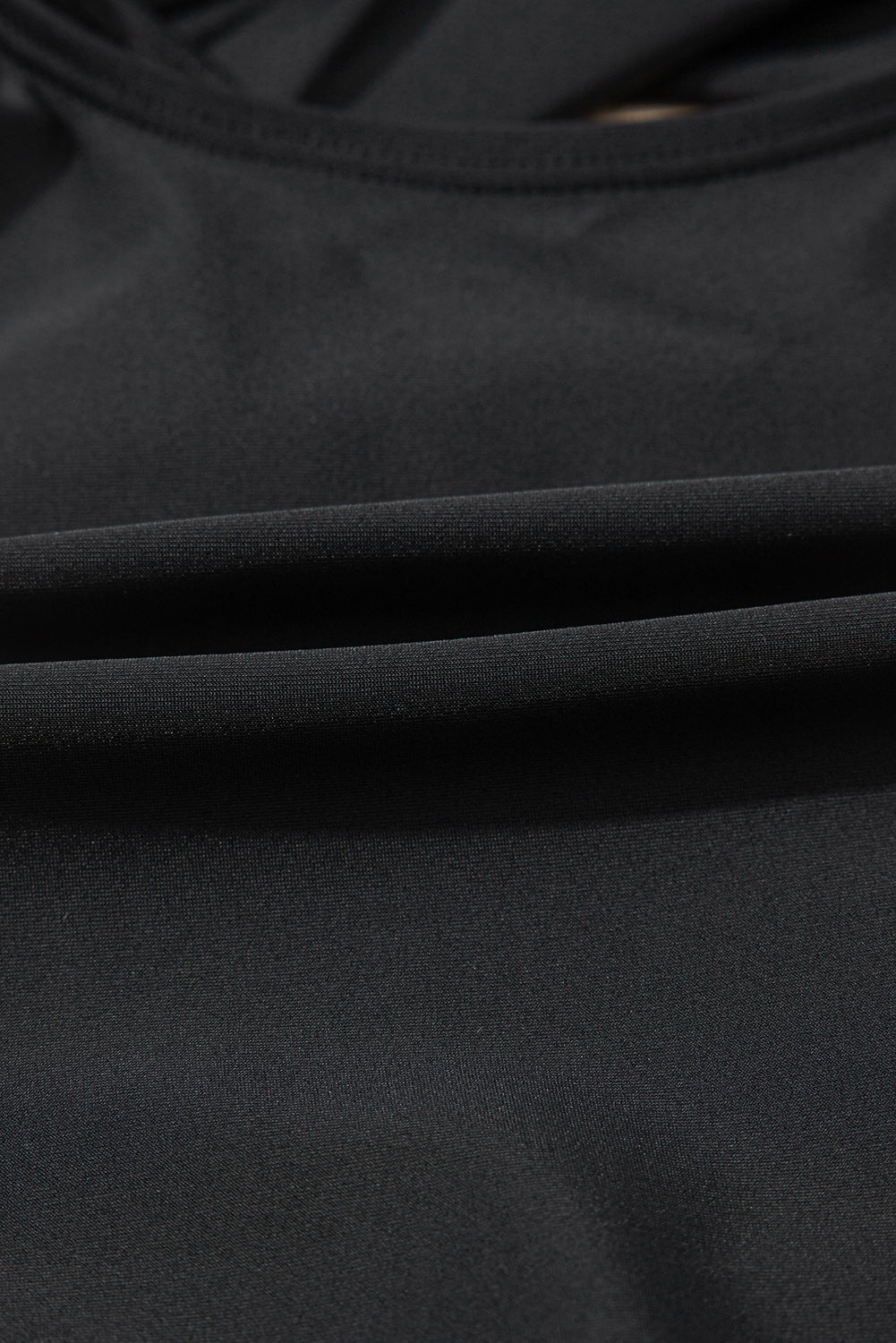 Ric Rac Trim Contrasted Patchwork Cutout One Piece Swimsuit