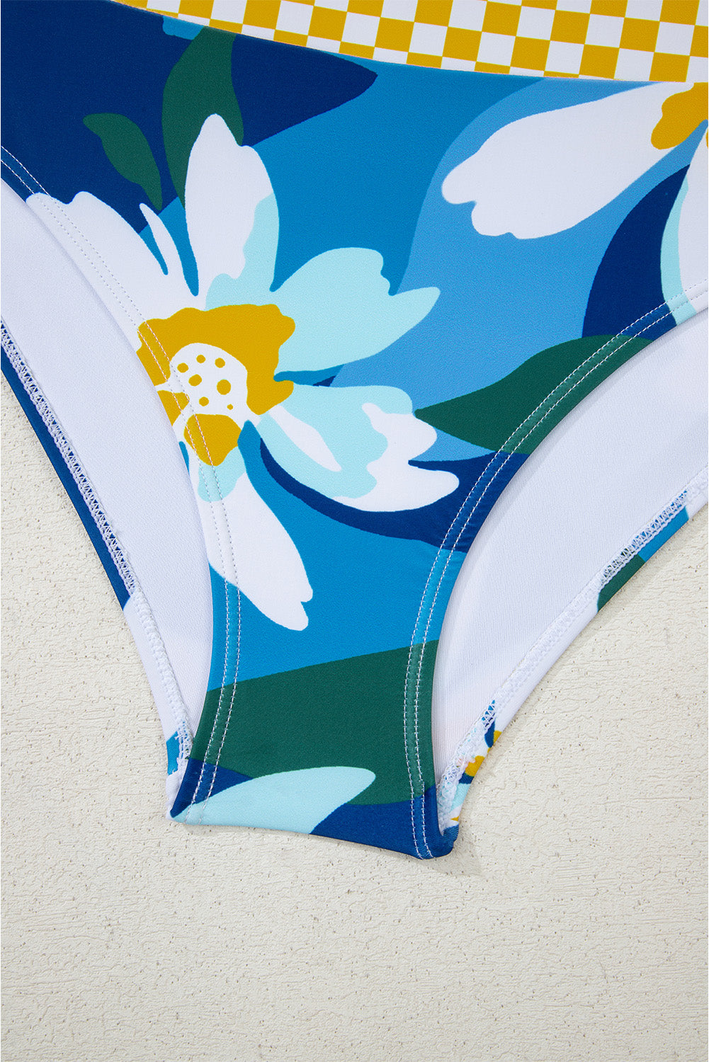 Floral Print Racerback Cutout High Waist 2pcs Bikini