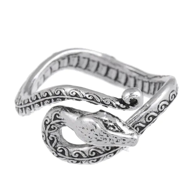 Punk Goth Snake Ring