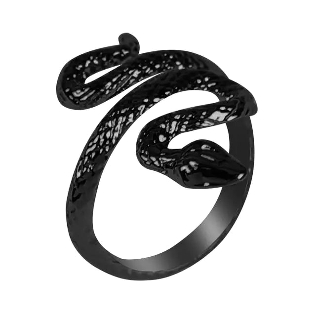 Punk Goth Snake Ring