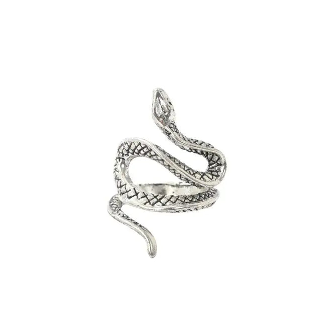 Punk Goth Snake Ring