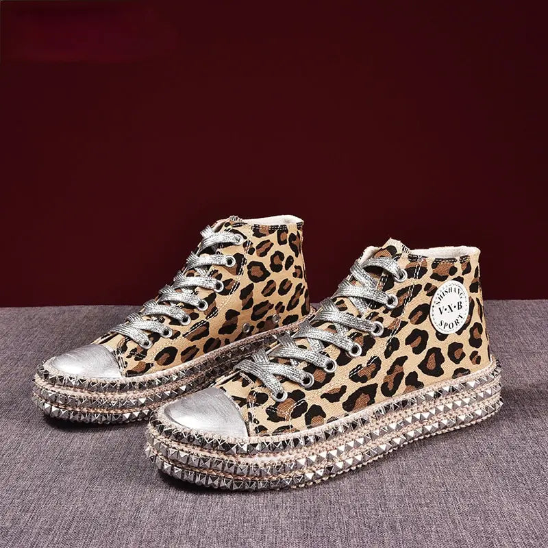 Leopard Canvas Shoes