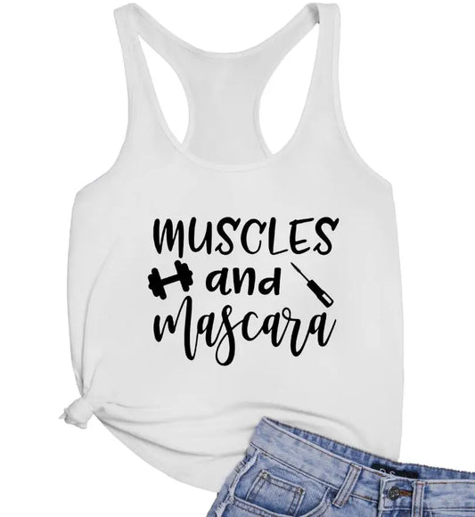 Muscles And Mascara Tank Top