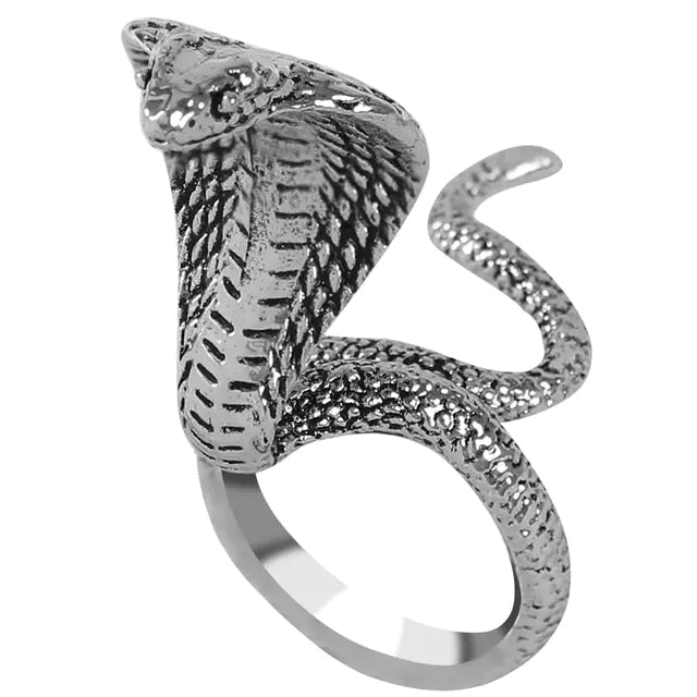 Punk Goth Snake Ring