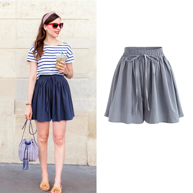 Wide Leg Flowy Shorts