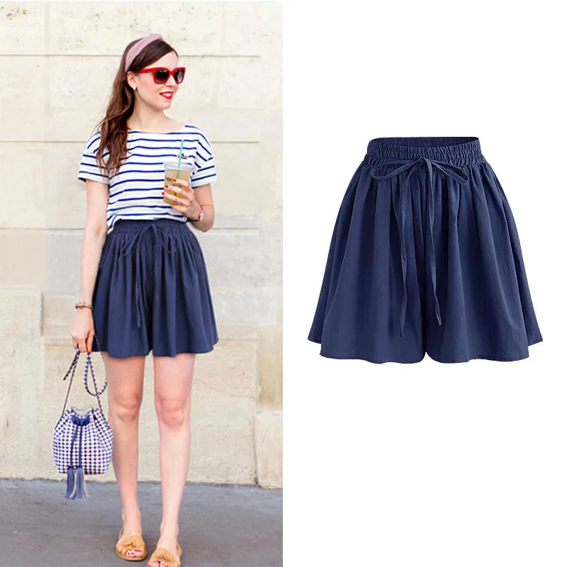 Wide Leg Flowy Shorts