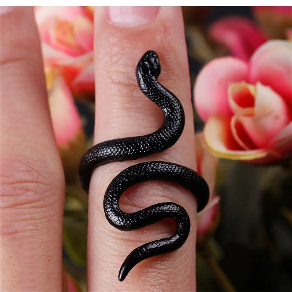 Punk Goth Snake Ring