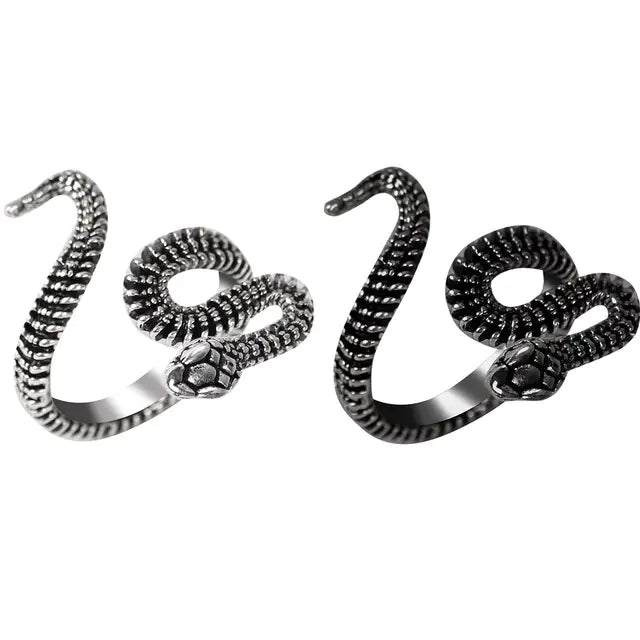 Punk Goth Snake Ring