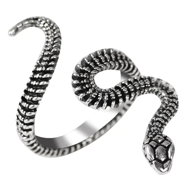 Punk Goth Snake Ring