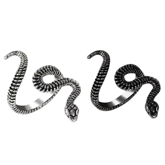 Punk Goth Snake Ring