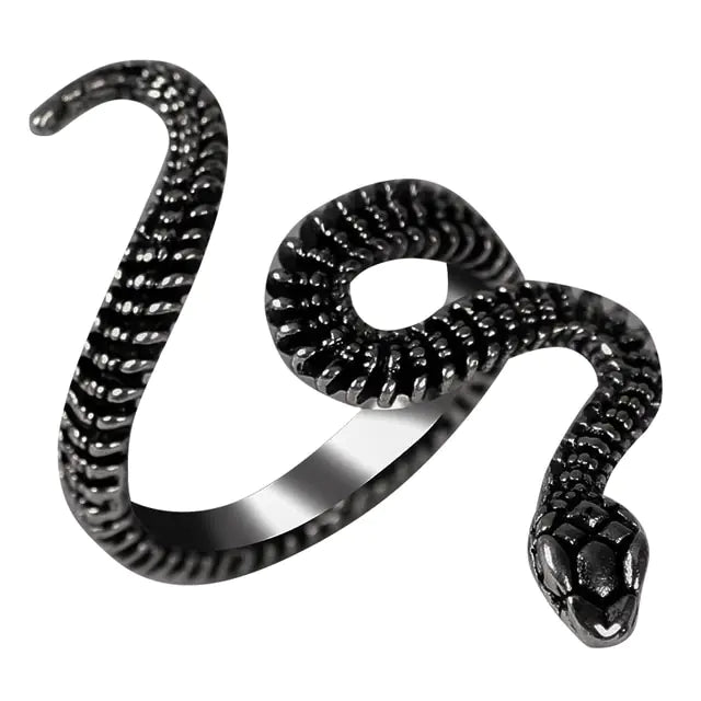 Punk Goth Snake Ring