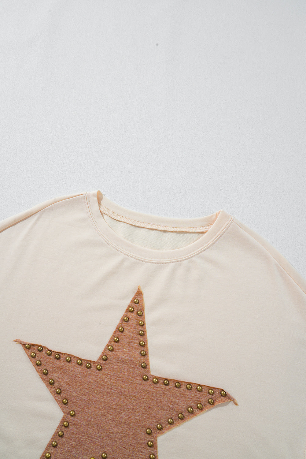 Studded Star Graphic Oversized Top