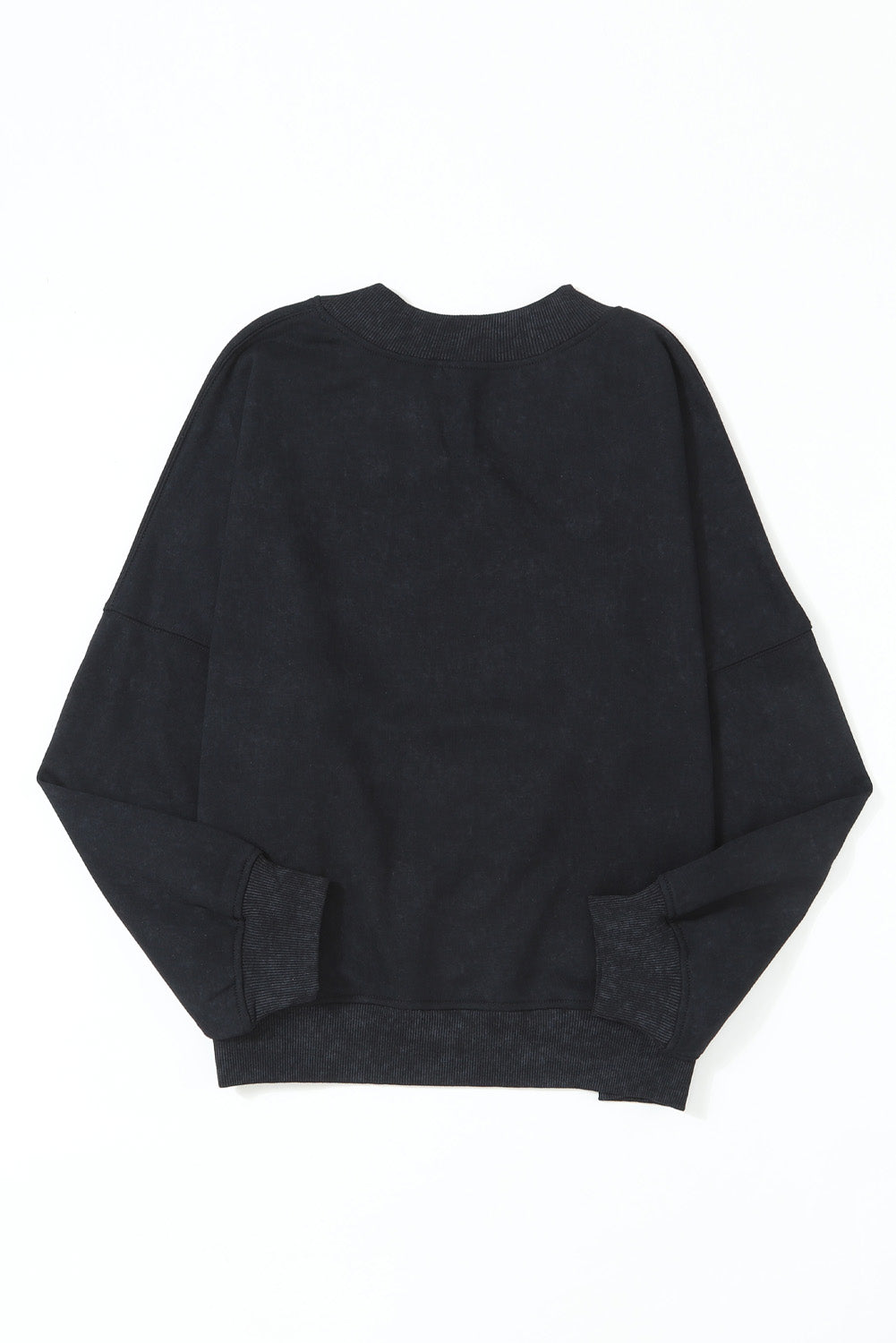 Drop Shoulder Crew Neck Pullover Sweatshirt