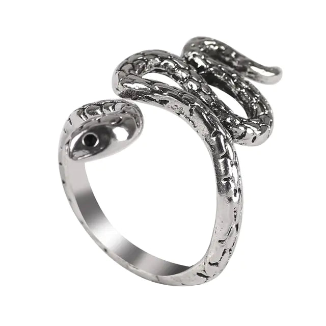 Punk Goth Snake Ring