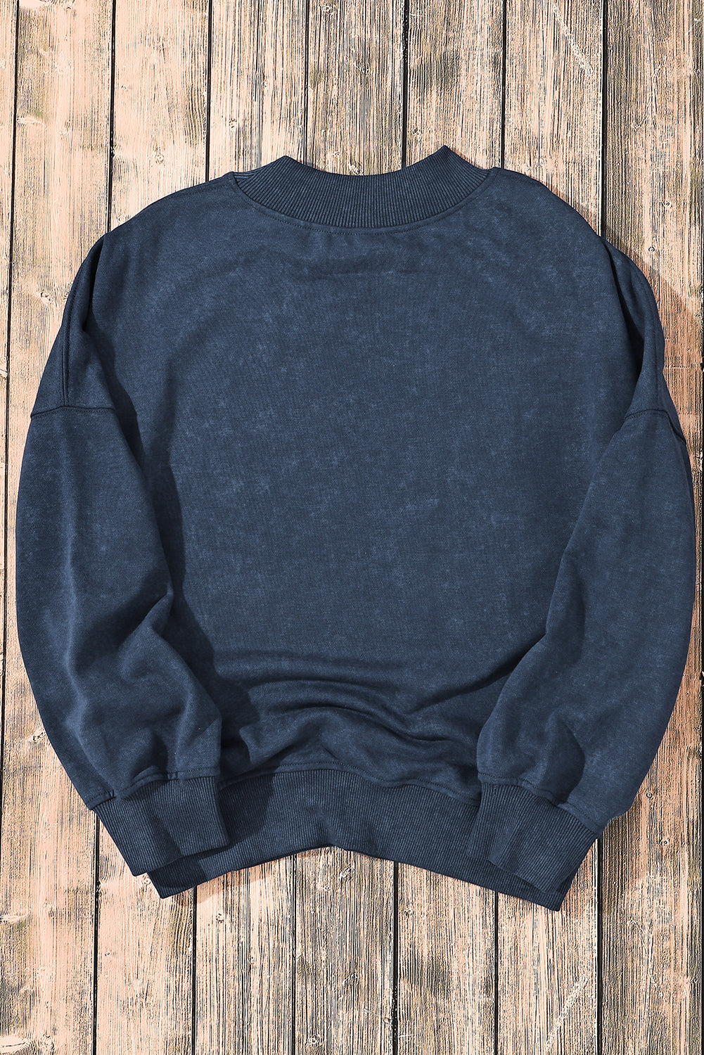 Drop Shoulder Crew Neck Pullover Sweatshirt