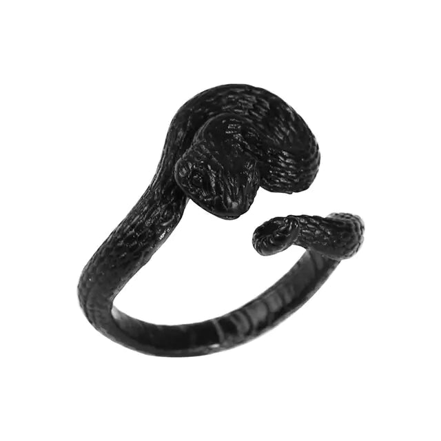 Punk Goth Snake Ring