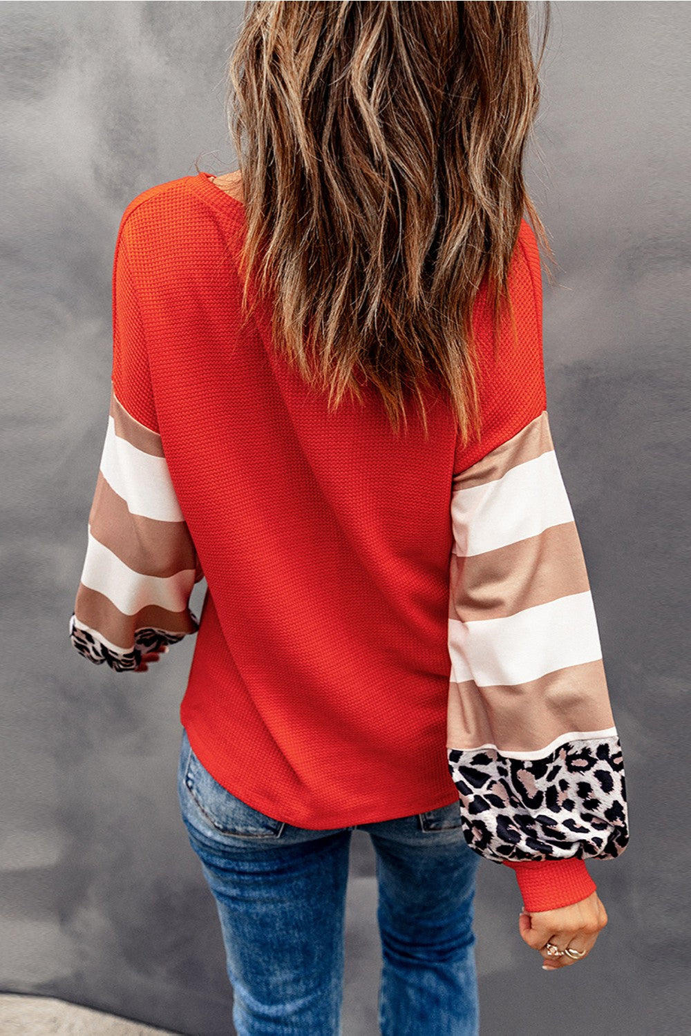 Hello Pumpkin V-Neck Long Sleeve Top