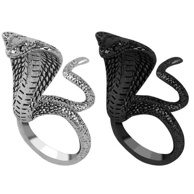 Punk Goth Snake Ring