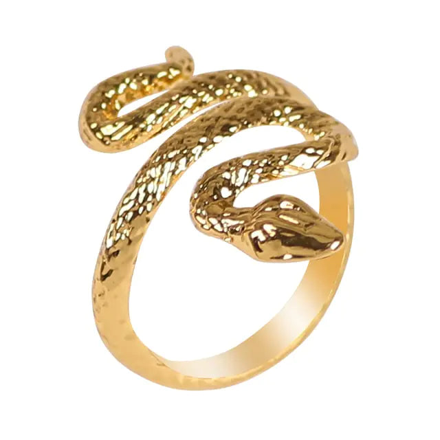 Punk Goth Snake Ring