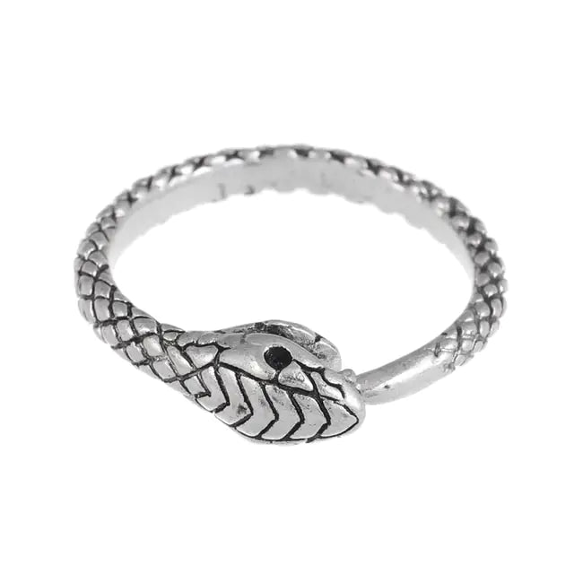 Punk Goth Snake Ring