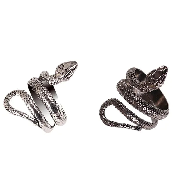 Punk Goth Snake Ring