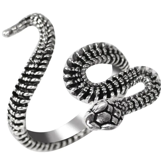 Punk Goth Snake Ring