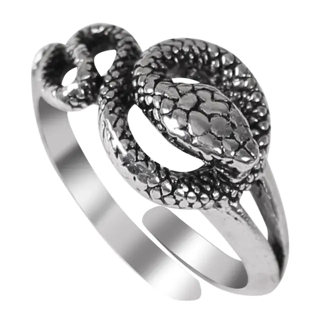 Punk Goth Snake Ring