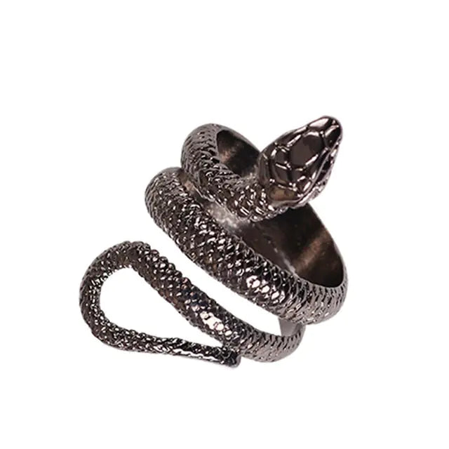 Punk Goth Snake Ring